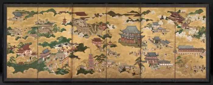 Framed Print : Views of Kyoto, 1600s. Creator: Unknown Framed Print : Views of Kyoto, 1600s. Creator: Unknown