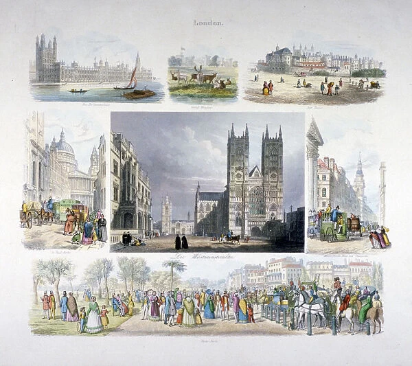 Views of London, c1845