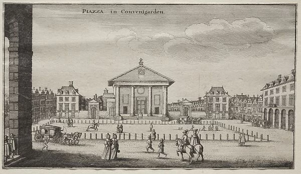 Views of London: The Piazza in Covent Garden. Creator: Wenceslaus Hollar (Bohemian, 1607-1677)