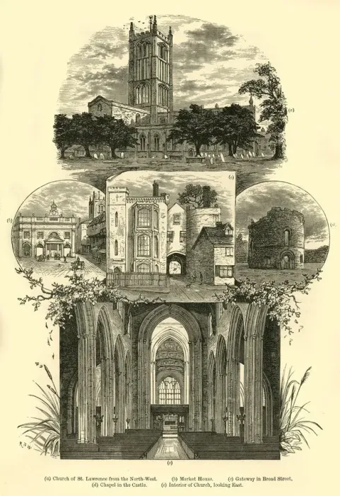 Framed Print : Views in Ludlow, 1898. Creator: Unknown Framed Print : Views in Ludlow, 1898. Creator: Unknown