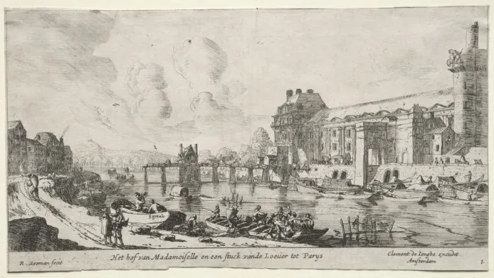 Framed Print : Views of Paris: View of the Louvre and the Tuileries. Creator: Reinier Nooms (Dutch, c