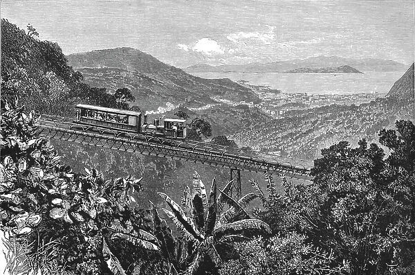 'Views in Rio De Janeiro, South America; Railway to the summit of Corcovado, city and harbour in th Creator: Unknown