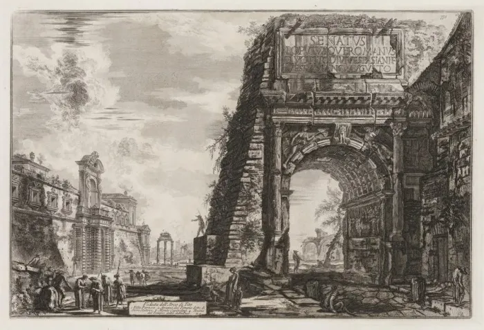 Framed Print : Views of Rome: The Arch or Titus, 1776. Creator: Giovanni Battista Piranesi (Italian, 1720-1778) Framed Print : Views of Rome: The Arch or Titus, 1776. Creator: Giovanni Battista Piranesi (Italian, 1720-1778)