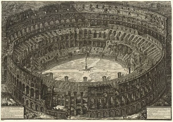 Views of Rome: The Colosseum, 1776. Creator: Giovanni Battista Piranesi (Italian, 1720-1778)