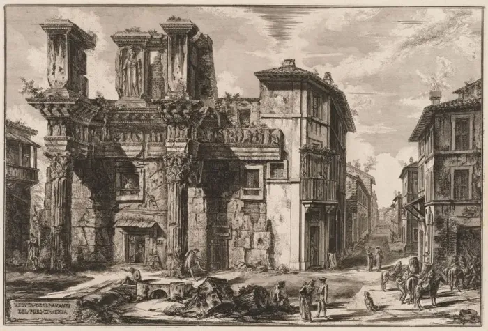 Framed Print : Views of Rome: Forum of Nerva. Creator: Giovanni Battista Piranesi (Italian, 1720-1778) Framed Print : Views of Rome: Forum of Nerva. Creator: Giovanni Battista Piranesi (Italian, 1720-1778)