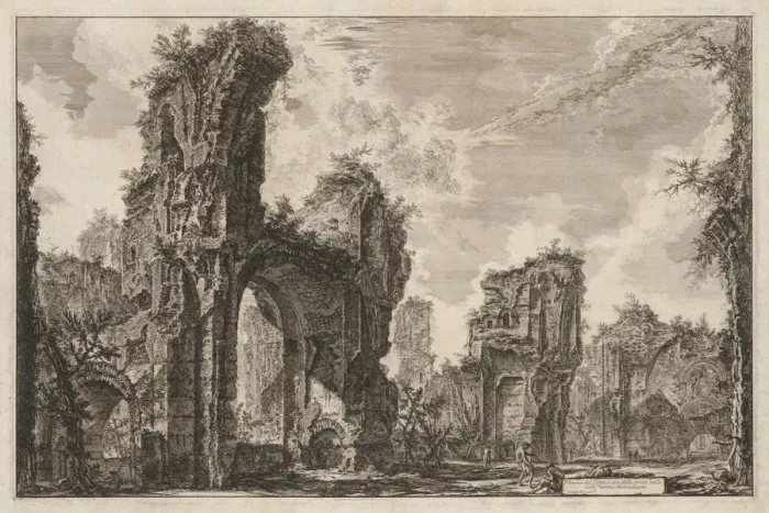 Framed Print : Views of Rome: Rovine del Sisto o sia della gran sala delle Terme Antoniniane, 1765 Framed Print : Views of Rome: Rovine del Sisto o sia della gran sala delle Terme Antoniniane, 1765