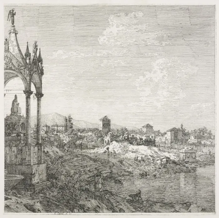 Framed Print : Views: The Sepulcher of a Bishop, 1735-1746. Creator: Antonio Canaletto (Italian, 1697-1768) Framed Print : Views: The Sepulcher of a Bishop, 1735-1746. Creator: Antonio Canaletto (Italian, 1697-1768)
