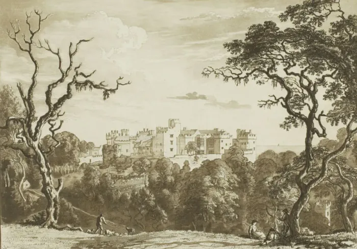 Framed Print : Twelve Views... in South Wales (First Welsh Set), 1775. Creator: Paul Sandby Framed Print : Twelve Views... in South Wales (First Welsh Set), 1775. Creator: Paul Sandby
