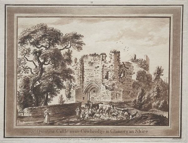 Twelve Views in South Wales: St. Quintins Castle near Cowbridge in Glamorganshire, 1775
