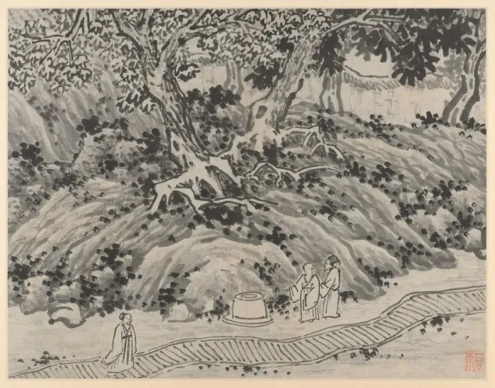 Framed Print : Twelve Views of Tiger Hill, Suchou: The Fools Spring, after 1490. Creator: Shen Zhou (Chinese Framed Print : Twelve Views of Tiger Hill, Suchou: The Fools Spring, after 1490. Creator: Shen Zhou (Chinese