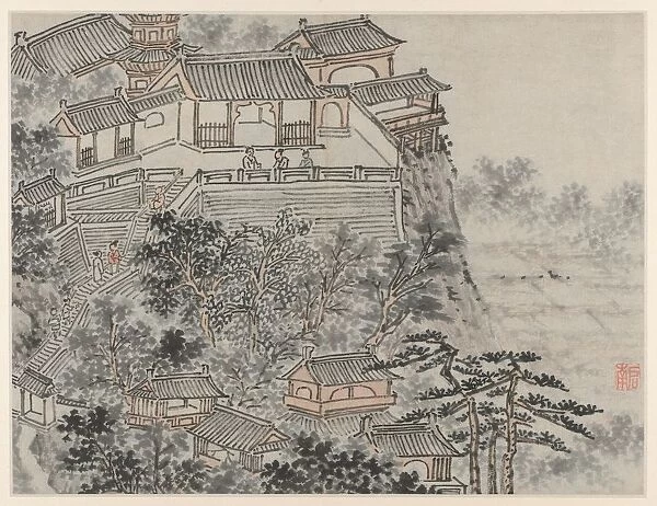 Twelve Views of Tiger Hill, Suzhou: The Five Sages Terrace, after 1490. Creator: Shen Zhou