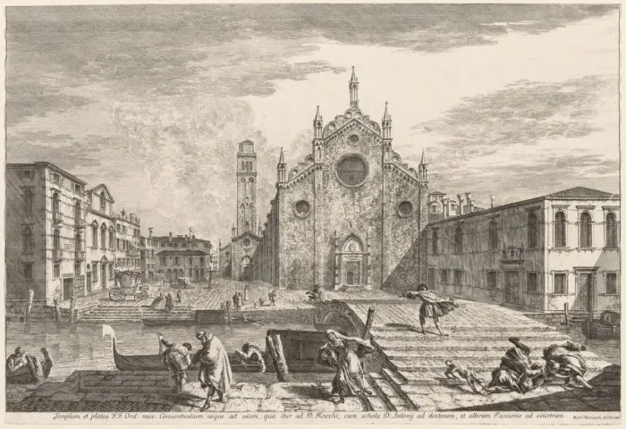Framed Print : Views of Venice: Campo dei Frari, 1741. Creator: Michele Marieschi (Italian, 1710-1743) Framed Print : Views of Venice: Campo dei Frari, 1741. Creator: Michele Marieschi (Italian, 1710-1743)