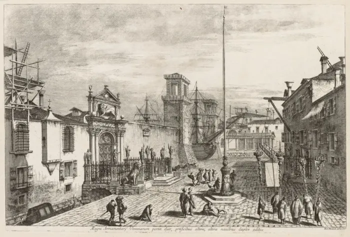 Framed Print : Views of Venice: The Gates of the Arsenal, 1741. Creator: Michele Marieschi (Italian, 1710-1743) Framed Print : Views of Venice: The Gates of the Arsenal, 1741. Creator: Michele Marieschi (Italian, 1710-1743)