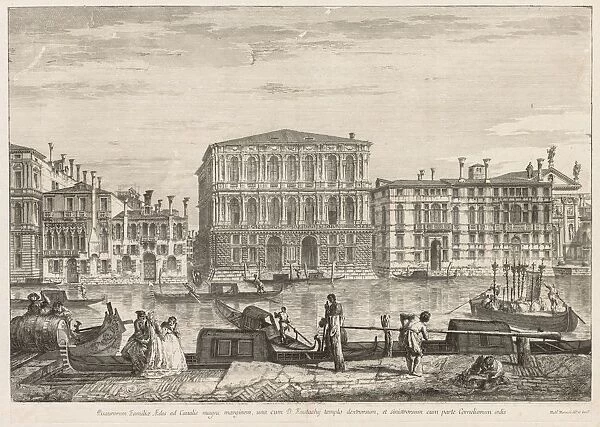 Views of Venice: Palazzo Pesaro, 1741. Creator: Michele Marieschi (Italian, 1710-1743)