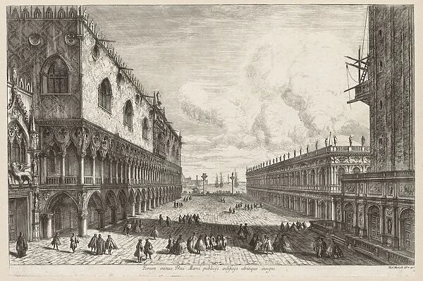 Views of Venice: The Piazzetta, 1741. Creator: Michele Marieschi (Italian, 1710-1743)
