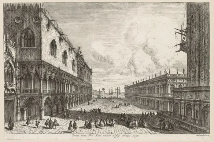 Framed Print : Views of Venice: The Piazzetta, 1741. Creator: Michele Marieschi (Italian, 1710-1743) Framed Print : Views of Venice: The Piazzetta, 1741. Creator: Michele Marieschi (Italian, 1710-1743)
