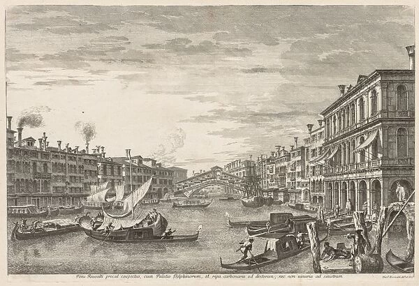 Views of Venice: Rialto, 1741. Creator: Michele Marieschi (Italian, 1710-1743)