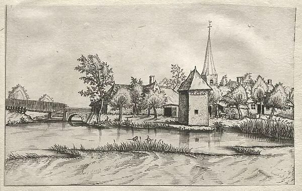 Views of Villages in Brabant and Campine: A Moated Village, c