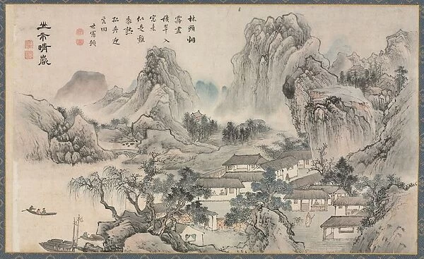 Views of Xiao and Xiang Rivers, 1788. Creator: Tani Bunch? (Japanese, 1763-1841)