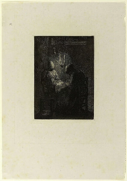 The Vigil, 1856. Creator: Jean Francois Millet