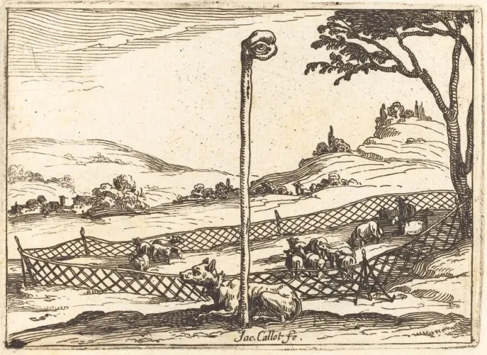 Framed Print : The Vigilant Eye, 1628. Creator: Jacques Callot Framed Print : The Vigilant Eye, 1628. Creator: Jacques Callot