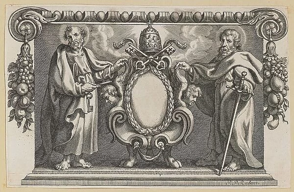 Vignette for a Book Dedicated to Pope Urban VII, 1613 / 1646. Creator: Unknown