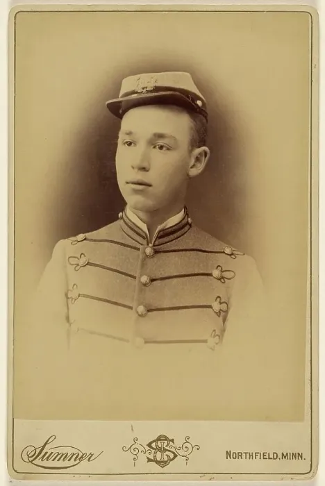 Framed Print : Vignette portrait of a young soldier, 1870s. Creator: Ira E Sumner Framed Print : Vignette portrait of a young soldier, 1870s. Creator: Ira E Sumner