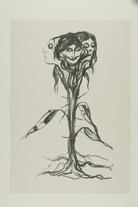 Framed Print : Vignette:Amaryllis, 1908 / 09. Creator: Edvard Munch Framed Print : Vignette:Amaryllis, 1908 / 09. Creator: Edvard Munch