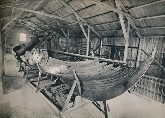 Framed Print : Viking Ship, 1914. Creator: Unknown Framed Print : Viking Ship, 1914. Creator: Unknown
