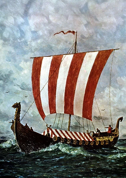Viking ship, pictorial reconstruction