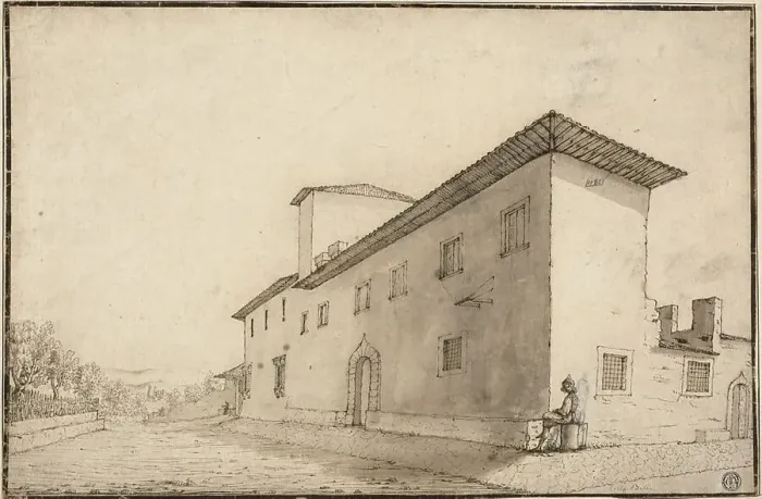 Framed Print : The Villa Bellagio, Castello, Near Florence, n.d. Creators: Remigio Cantagallina, Stefano della Bella Framed Print : The Villa Bellagio, Castello, Near Florence, n.d. Creators: Remigio Cantagallina, Stefano della Bella