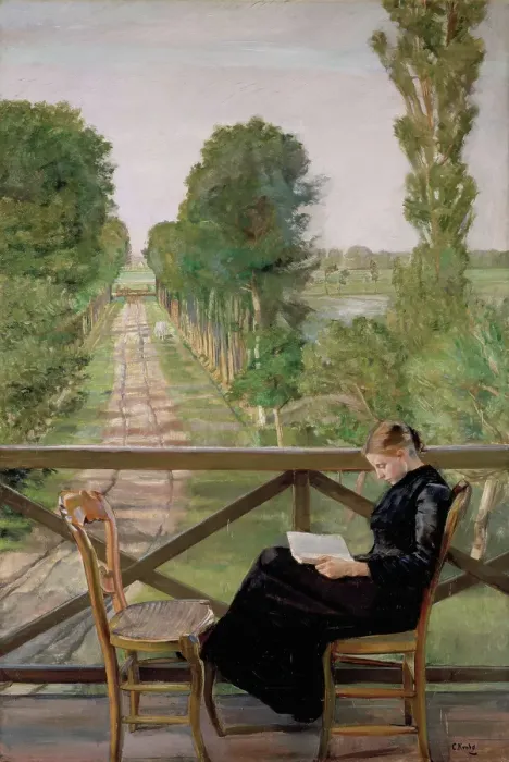 Framed Print : Villa Britannia, Belgium, 1885. Creator: Christian Krohg Framed Print : Villa Britannia, Belgium, 1885. Creator: Christian Krohg