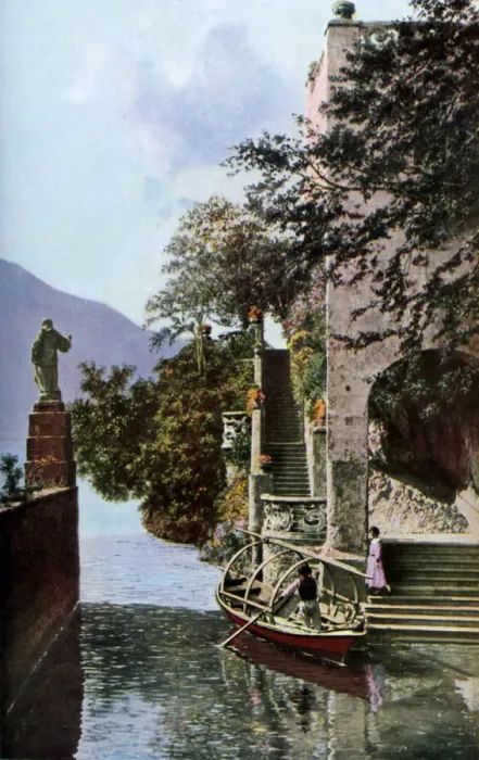 Framed Print : Villa del Balbianello, Lenno, Lake Como, Italy, c1930s. Artist: Donald McLeish Framed Print : Villa del Balbianello, Lenno, Lake Como, Italy, c1930s. Artist: Donald McLeish
