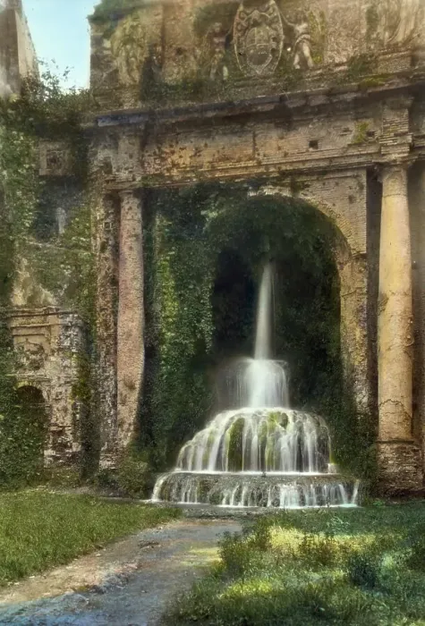 Framed Print : Villa d'Este, Tivoli, Lazio, Italy, 1925. Creator: Frances Benjamin Johnston Framed Print : Villa d'Este, Tivoli, Lazio, Italy, 1925. Creator: Frances Benjamin Johnston