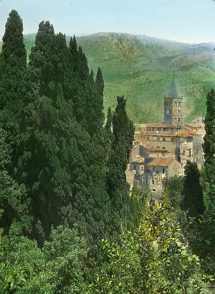 Villa d'Este, Tivoli, Lazio, Italy, 1925. Creator: Frances Benjamin Johnston