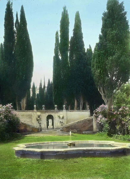 Villa Falconieri, Frascati, Lazio, Italy, 1925. Creator: Frances Benjamin Johnston