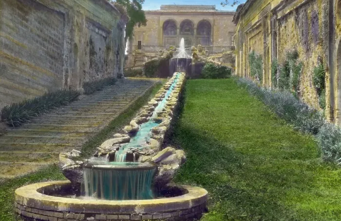 Framed Print : Villa Farnese, Caprarola, Lazio, Italy, 1925. Creator: Frances Benjamin Johnston Framed Print : Villa Farnese, Caprarola, Lazio, Italy, 1925. Creator: Frances Benjamin Johnston