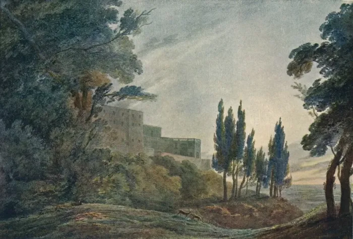 Framed Print : Villa at Frascati, c1780, (1923). Artist: John Robert Cozens Framed Print : Villa at Frascati, c1780, (1923). Artist: John Robert Cozens