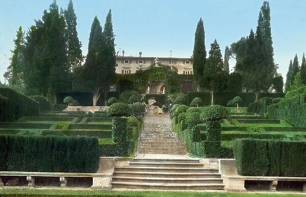Villa I Tatti, Ponte a Mensola, near Settignano, Italy, 1925. Creator: Frances Benjamin Johnston