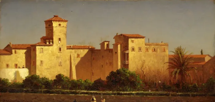 Framed Print : Villa Malta, Rome, 1879. Creator: Sanford Robinson Gifford Framed Print : Villa Malta, Rome, 1879. Creator: Sanford Robinson Gifford