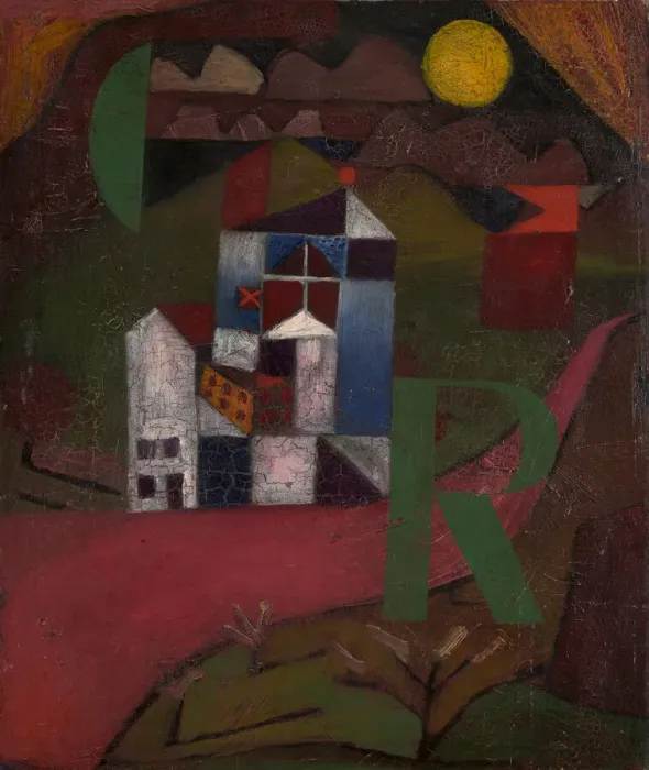 Framed Print : Villa R. House at the roadside, 1919. Creator: Klee, Paul (1879-1940) Framed Print : Villa R. House at the roadside, 1919. Creator: Klee, Paul (1879-1940)