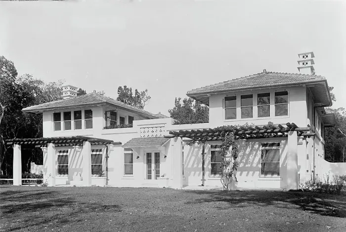 Framed Print : Villa Serena, winter home of William J. Bryan, Miami, Florida, between 1900 and 1920. Creator: Unknown Framed Print : Villa Serena, winter home of William J. Bryan, Miami, Florida, between 1900 and 1920. Creator: Unknown