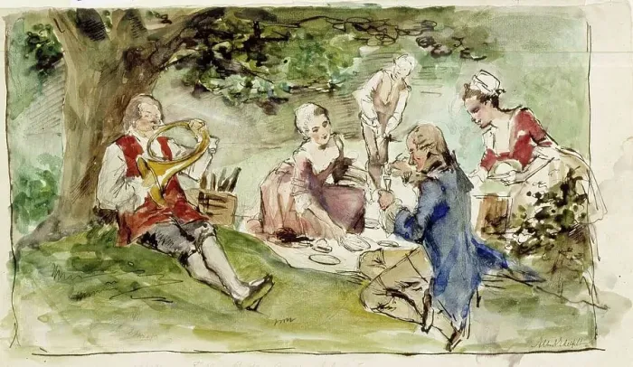 Framed Print : Villa by the spring, exercise, c1890s. Creator: Albert Edelfelt Framed Print : Villa by the spring, exercise, c1890s. Creator: Albert Edelfelt