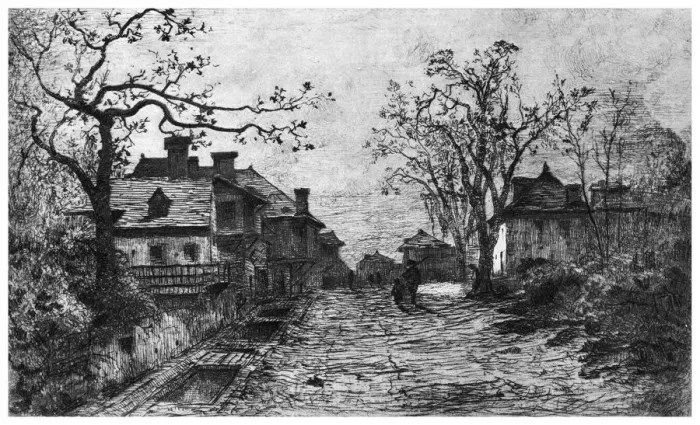 Framed Print : Village of Artemare, c1820-1890 (1924). Artist: Adolphe Appian Framed Print : Village of Artemare, c1820-1890 (1924). Artist: Adolphe Appian