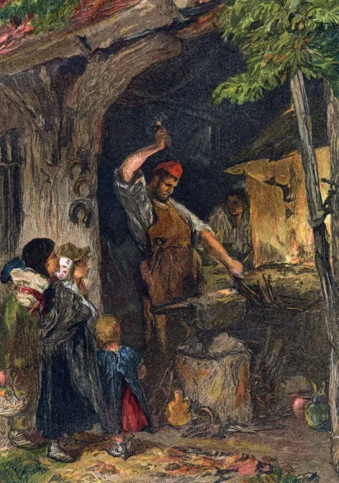 Framed Print : The village blacksmith Framed Print : The village blacksmith