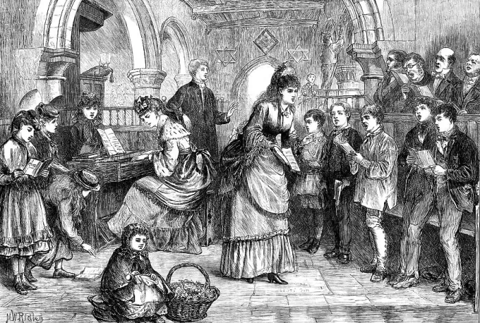 Framed Print : The Village Choir at Rehearsal, drawn by M. W. Ridley, 1871. Creator: Unknown Framed Print : The Village Choir at Rehearsal, drawn by M. W. Ridley, 1871. Creator: Unknown