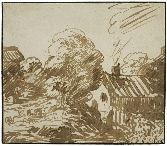 Framed Print : Village. Creator: Hendrik Goudt Framed Print : Village. Creator: Hendrik Goudt
