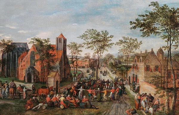 Village fair, 1580s. Creator: Grimmer, Jacob (ca 1525-1590)