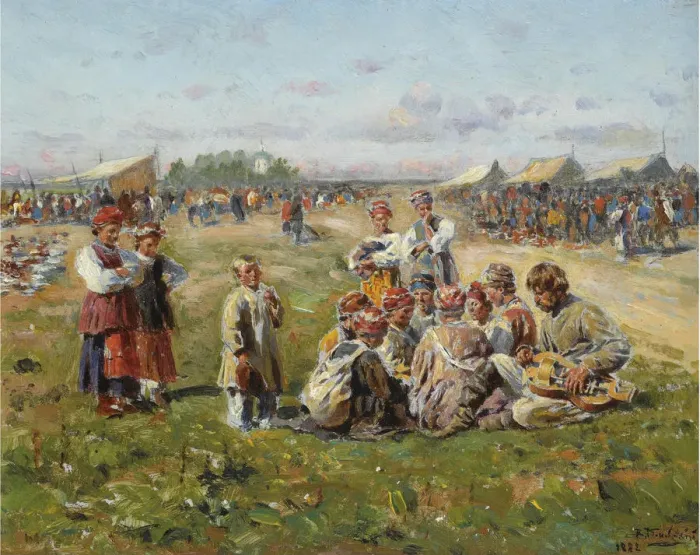 Framed Print : The Village Fair, 1882. Artist: Makovsky, Vladimir Yegorovich (1846-1920) Framed Print : The Village Fair, 1882. Artist: Makovsky, Vladimir Yegorovich (1846-1920)