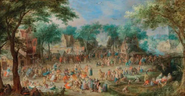 Framed Print : Village Feast of Saint George. Creator: Vinckboons, David (1576-1629) Framed Print : Village Feast of Saint George. Creator: Vinckboons, David (1576-1629)